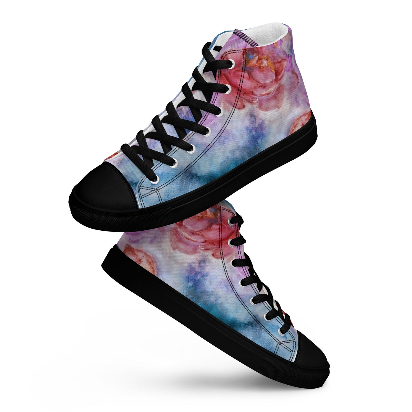 Men’s High Top - Flower Ink