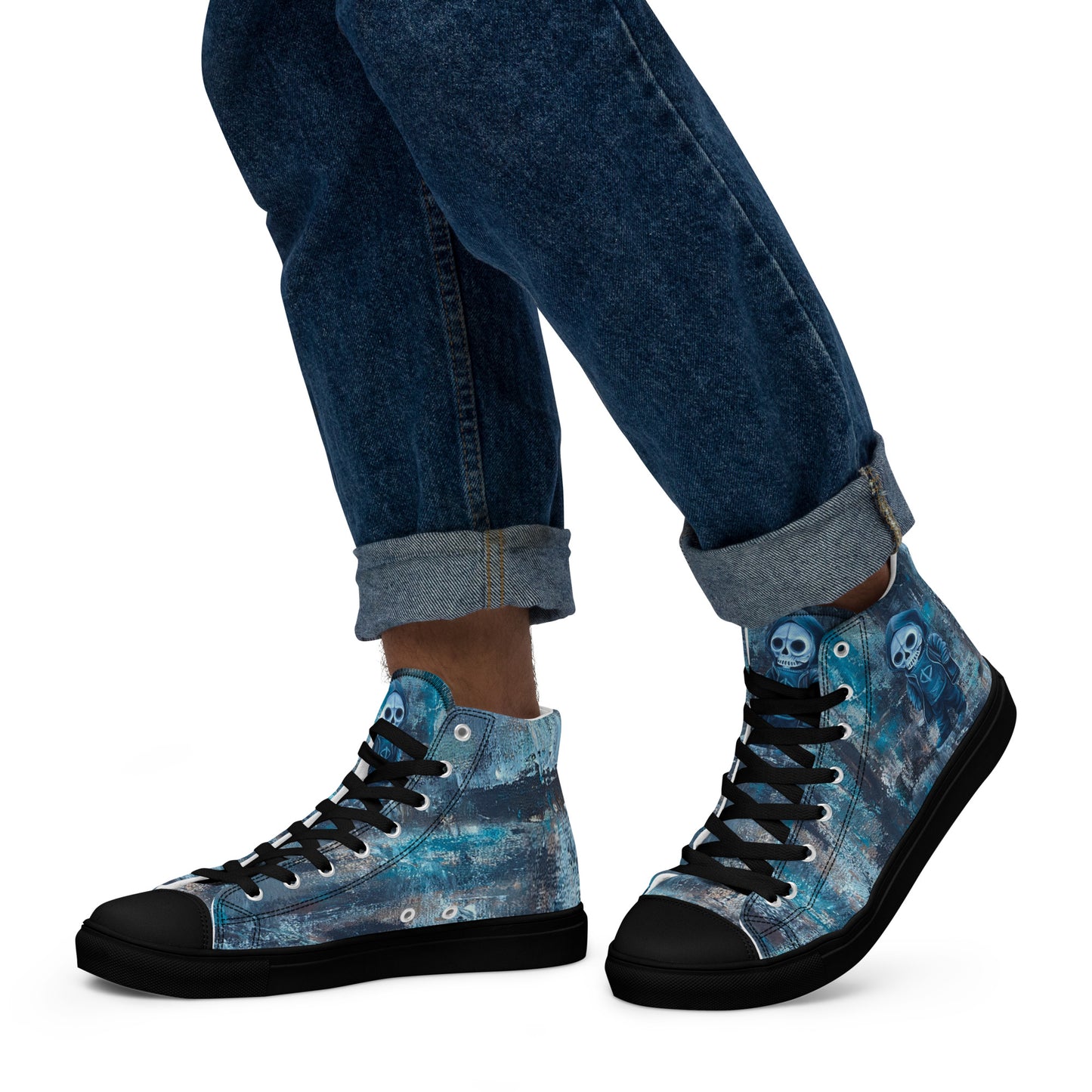 Men's High Top - Skull Boy