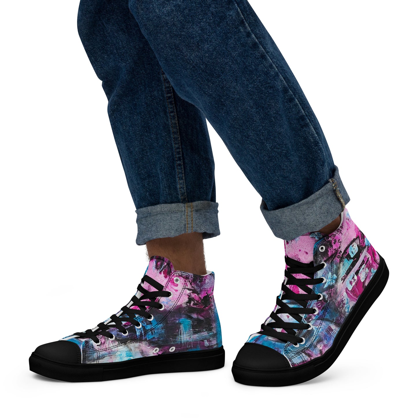 Men's High Top - Pink Lady