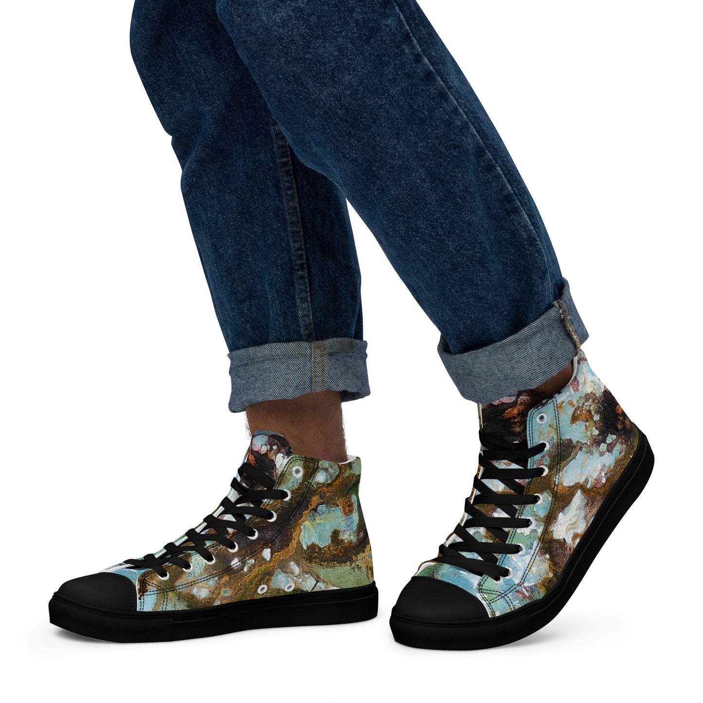 Men's High Top - Microscope Nebula