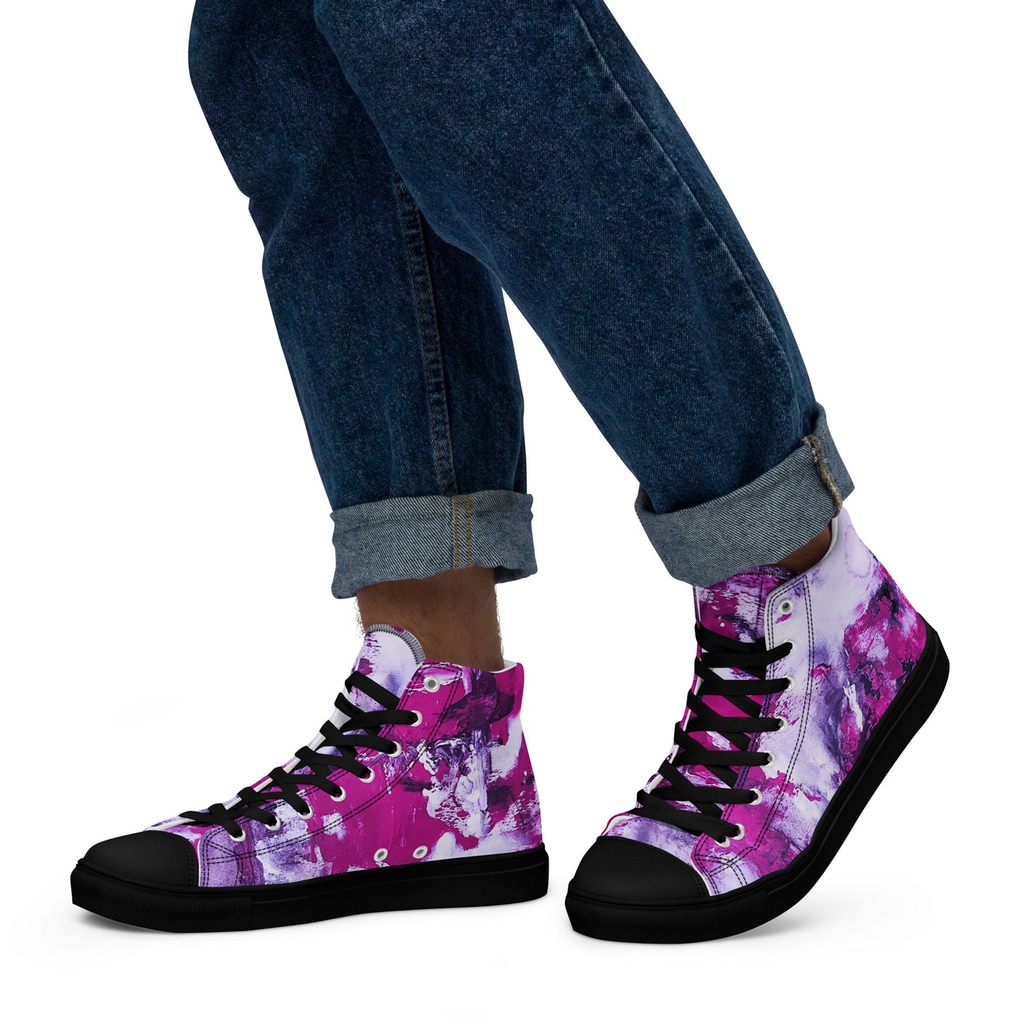 Men’s High Top - Mismatch Pink