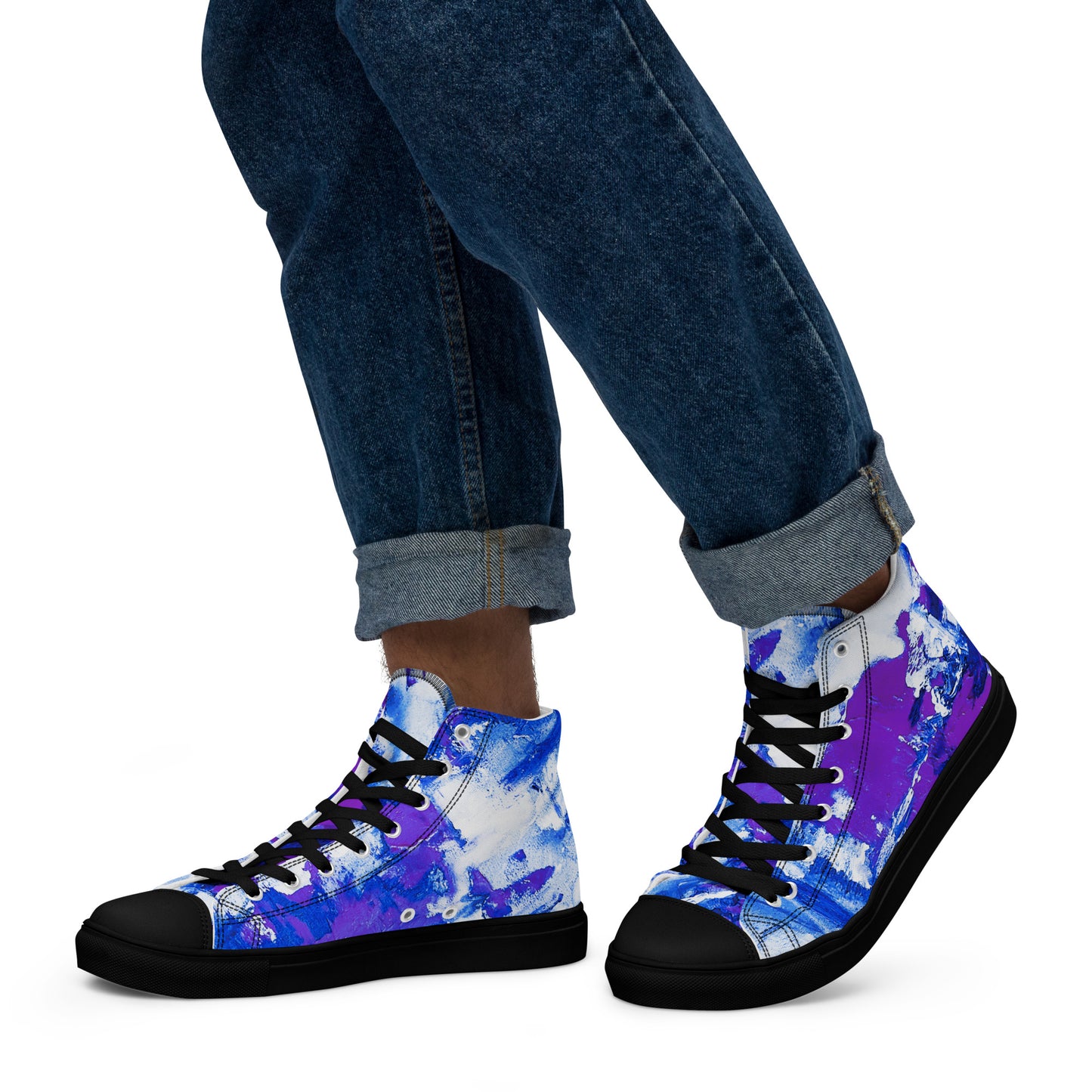 Men’s High Top - Mismatch Purple