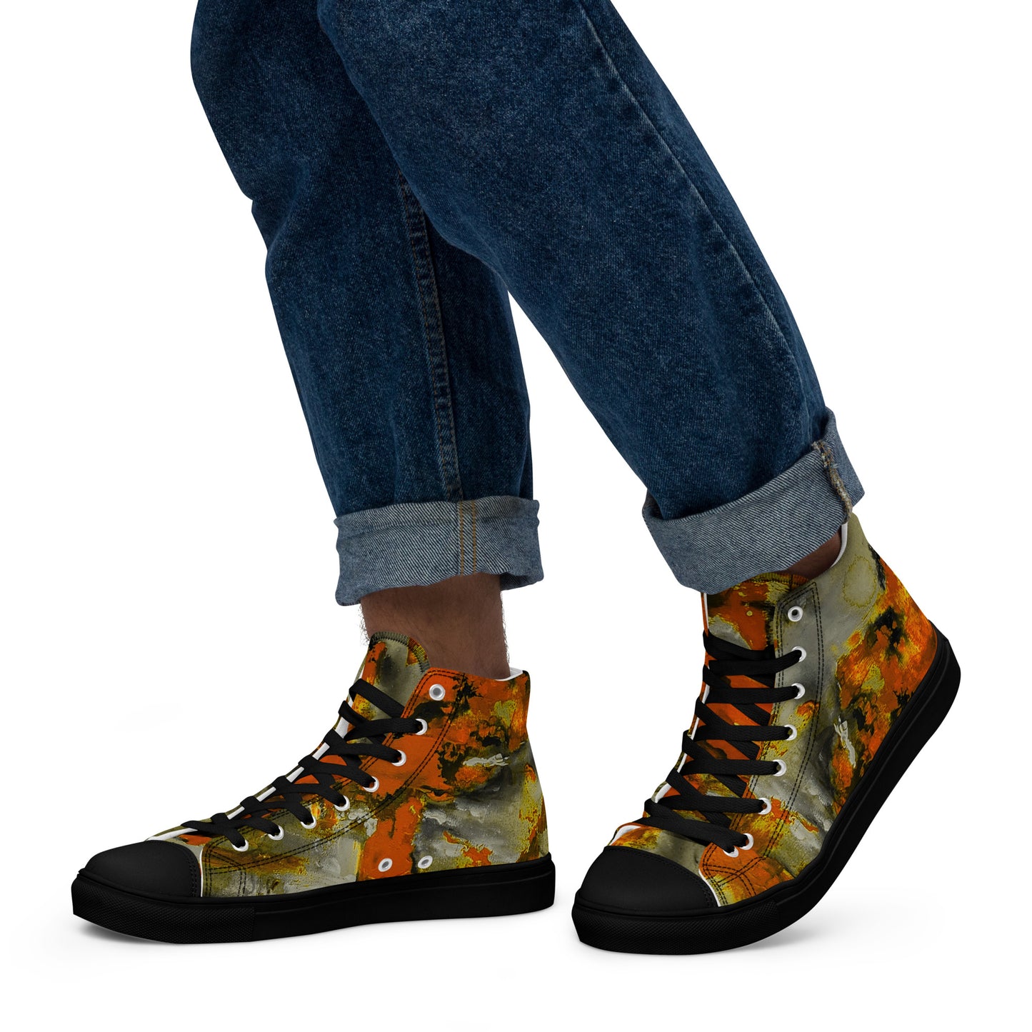 Men’s High Top - Mismatch Orange