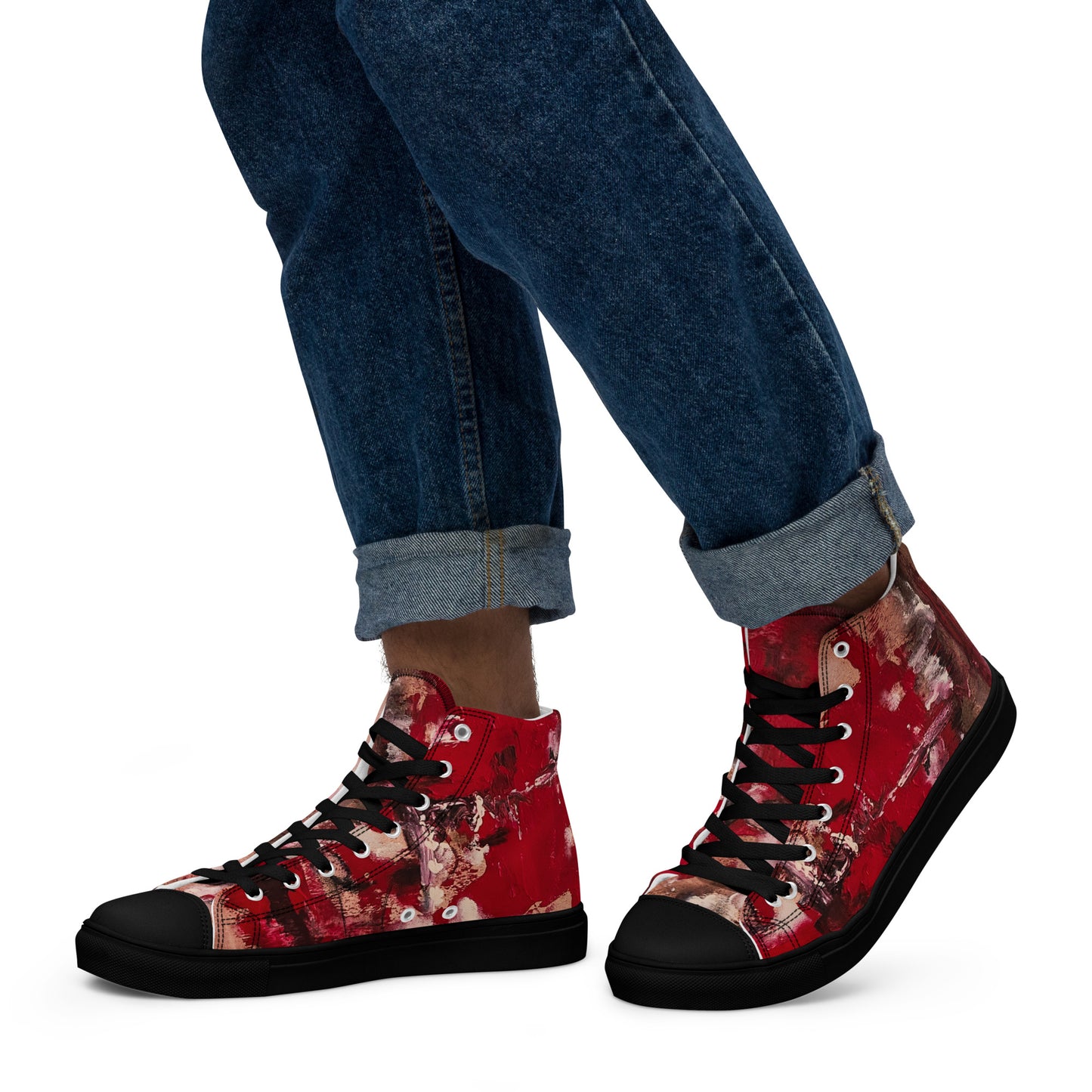 Men’s High Top - Mismatch Red