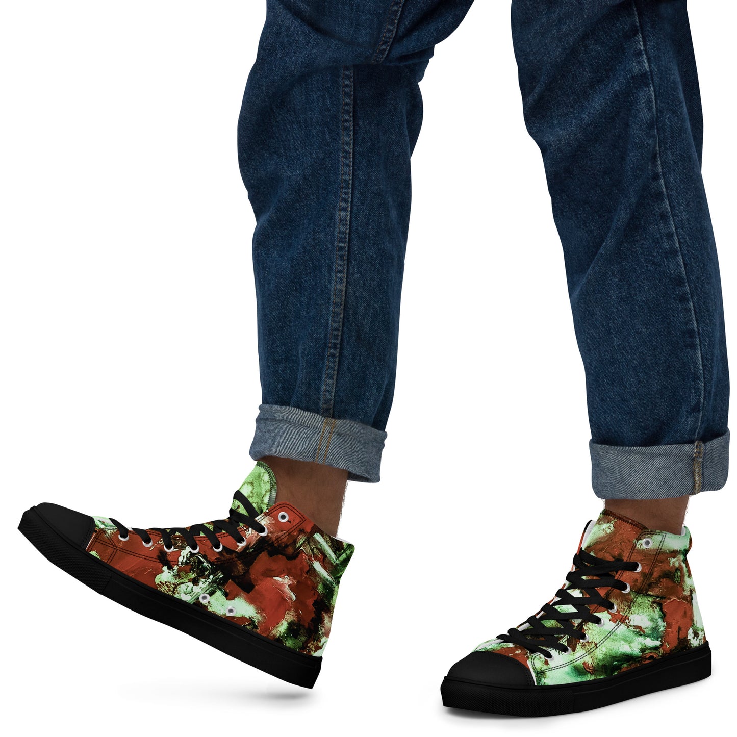 Men’s High Top - Mismatch Green