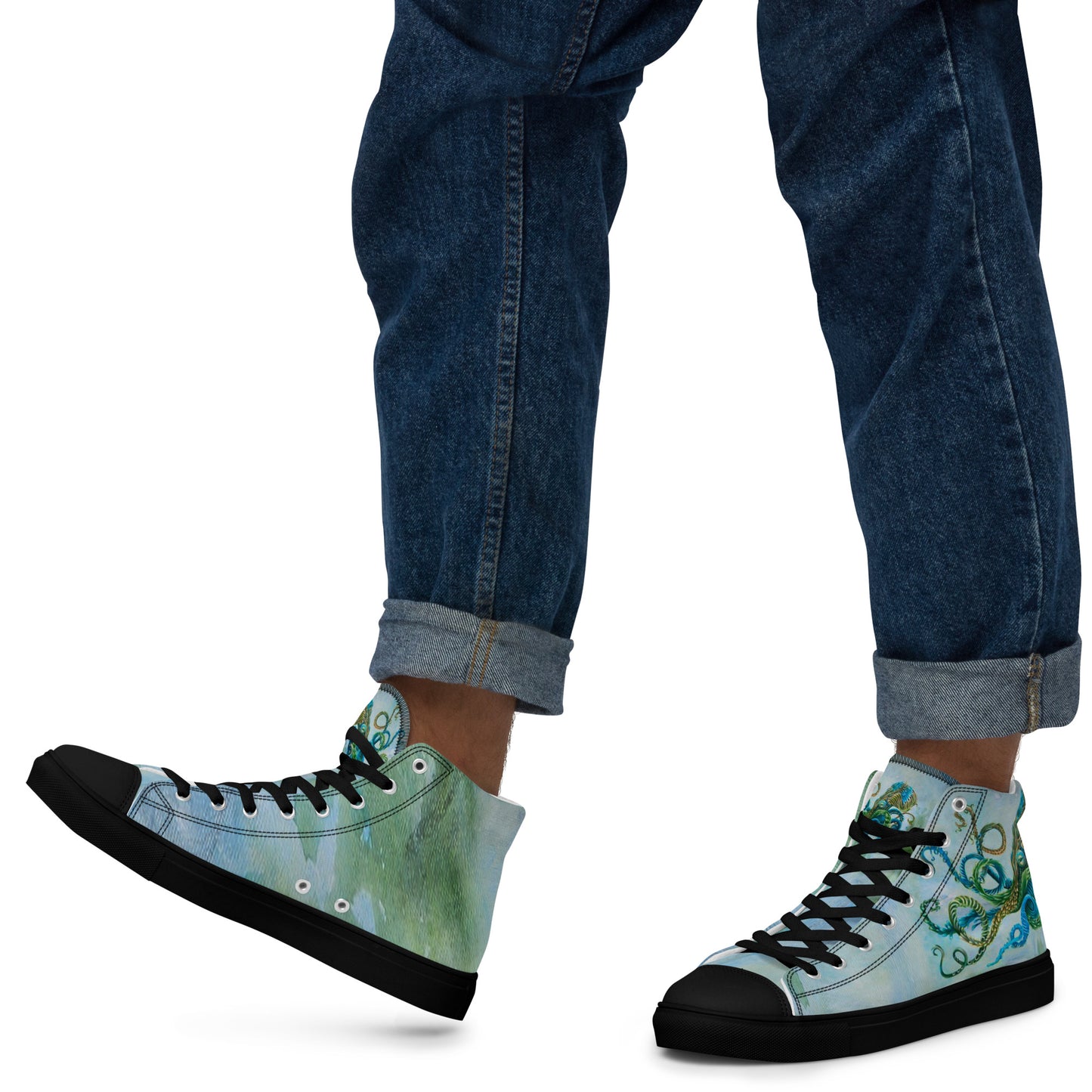 Men’s High Top - Nature Octopus