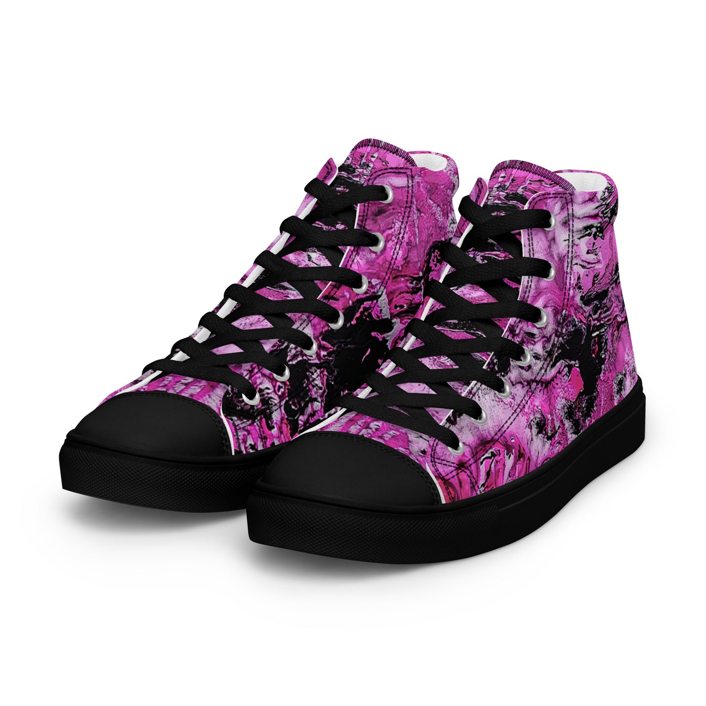 Men’s High Top - Pink Marble