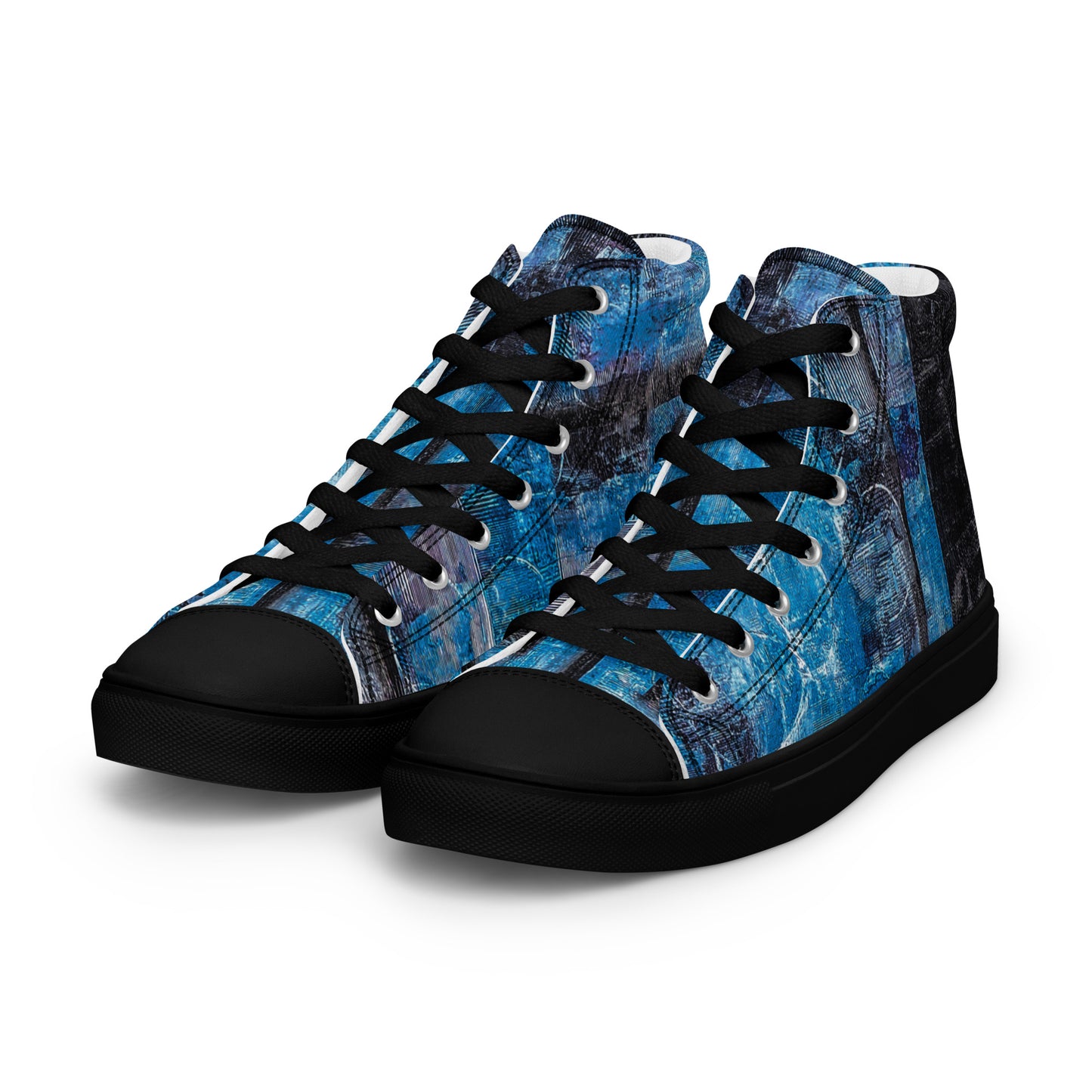 Men’s High Top - Geo Blue