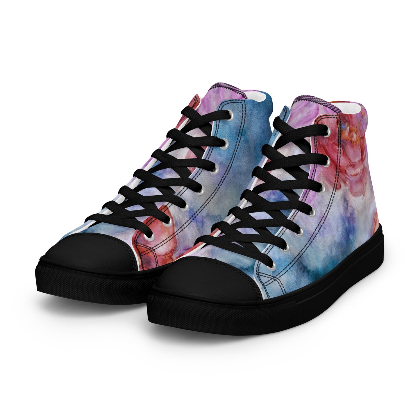 Men’s High Top - Flower Ink