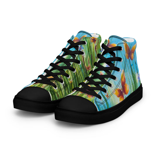 Men’s High Top - Butterfly Summer