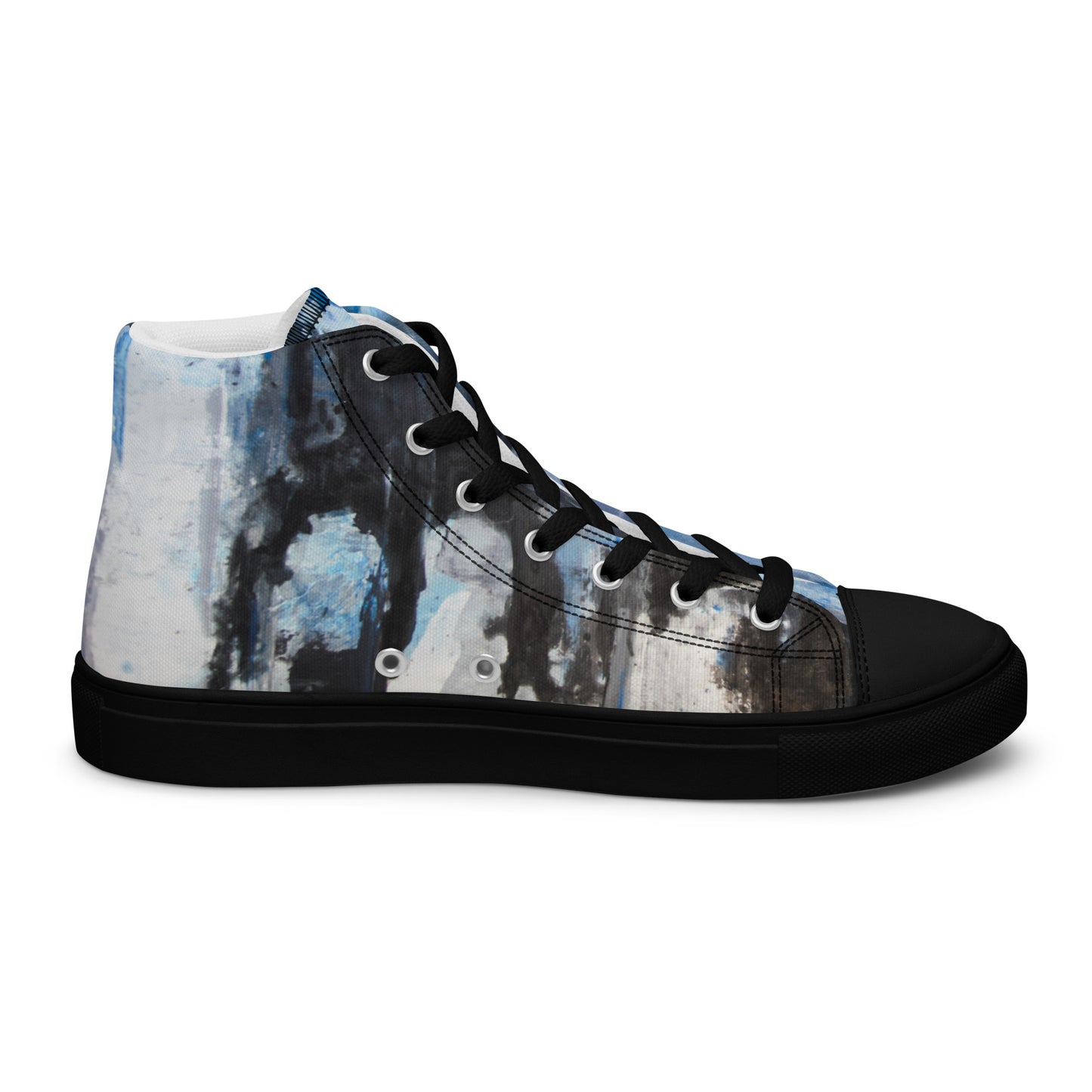 Men's High Top - Blue Scramble