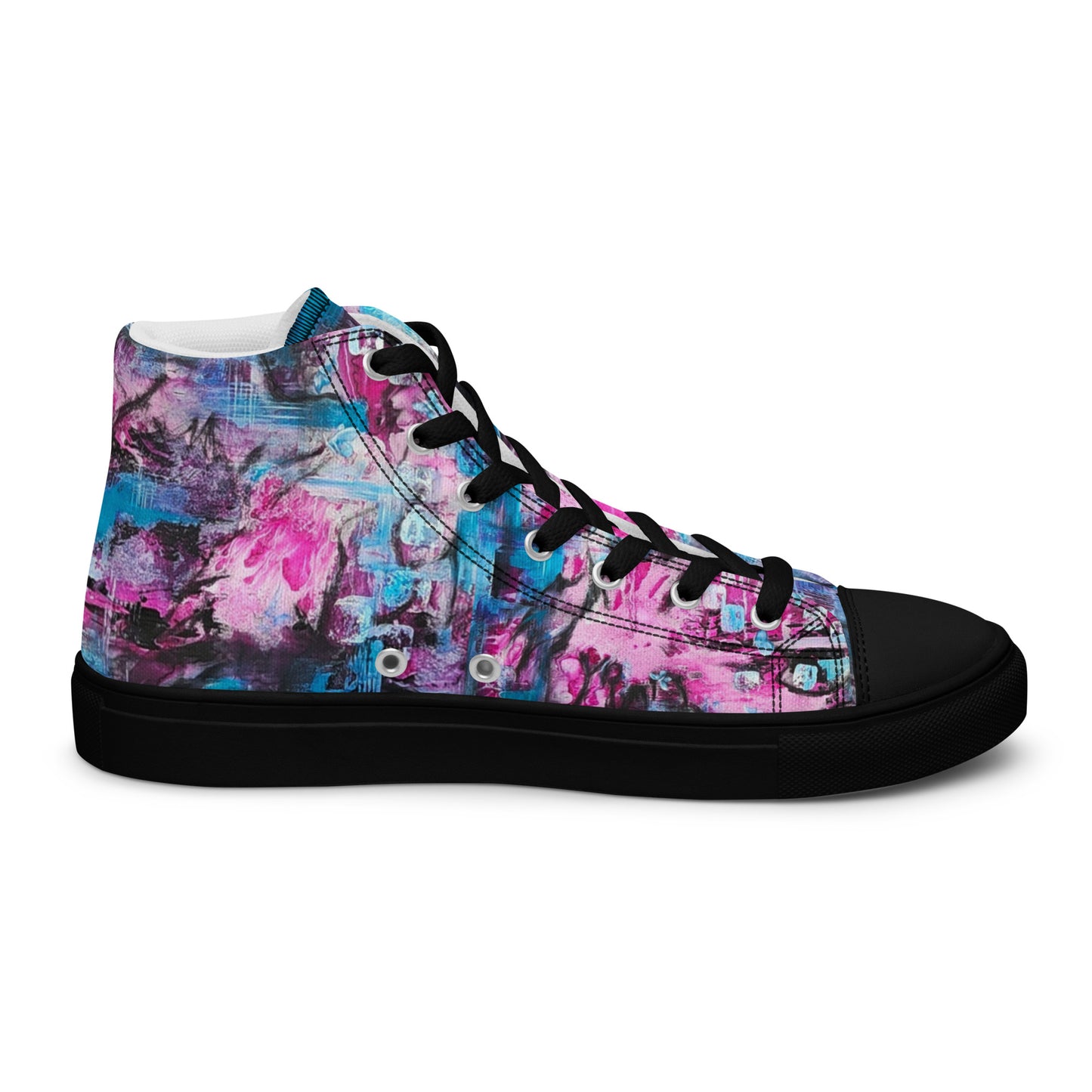 Men's High Top - Pink Blues