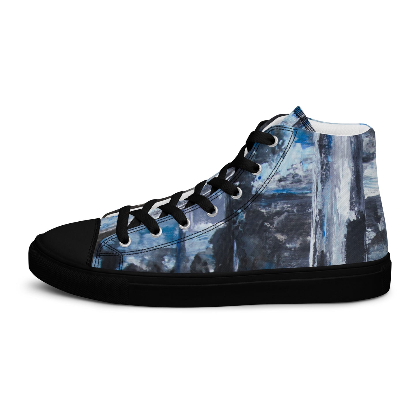 Men's High Top - Blue Scramble