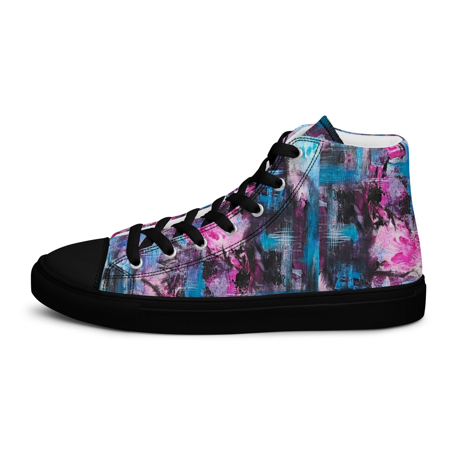 Men's High Top - Pink Blues