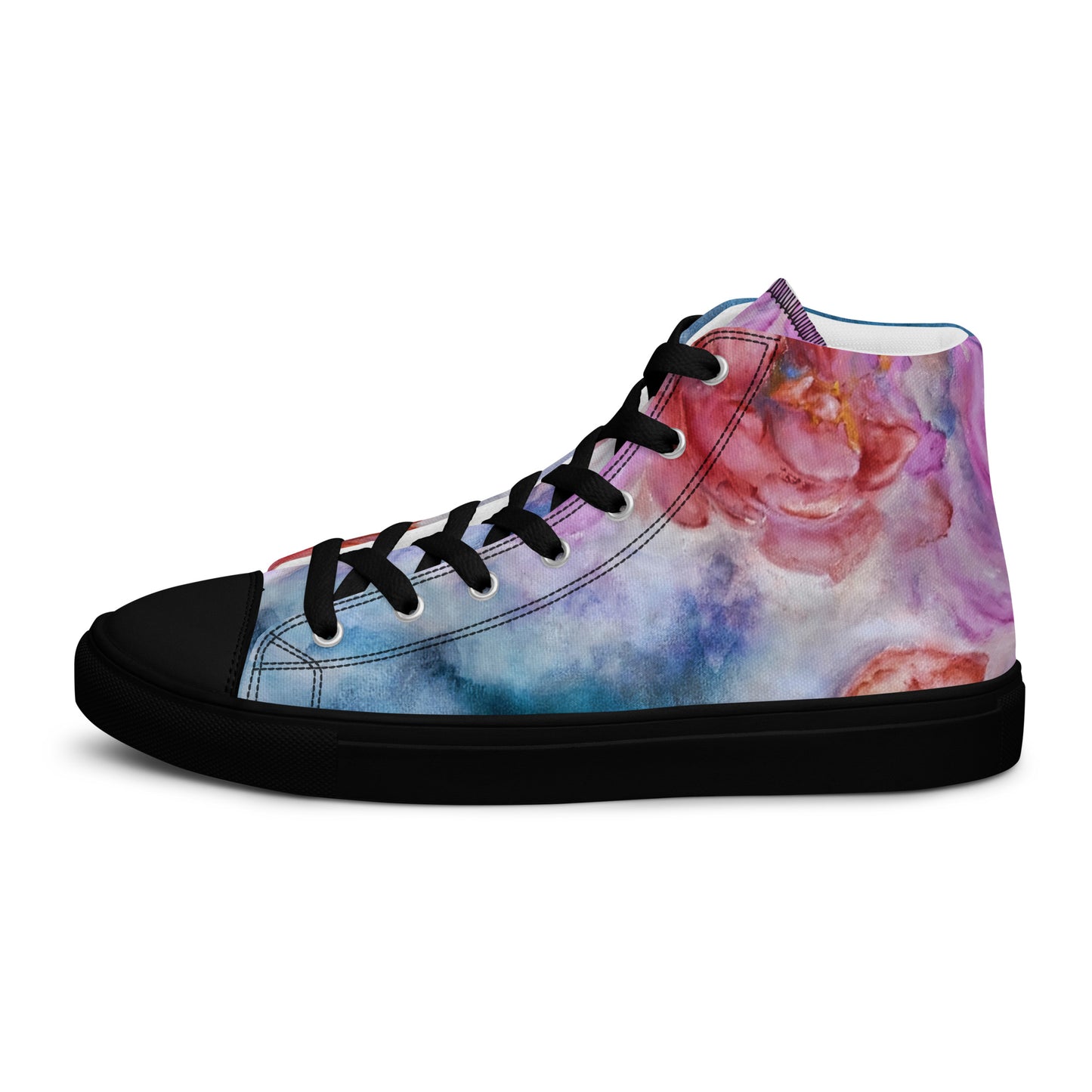 Men’s High Top - Flower Ink