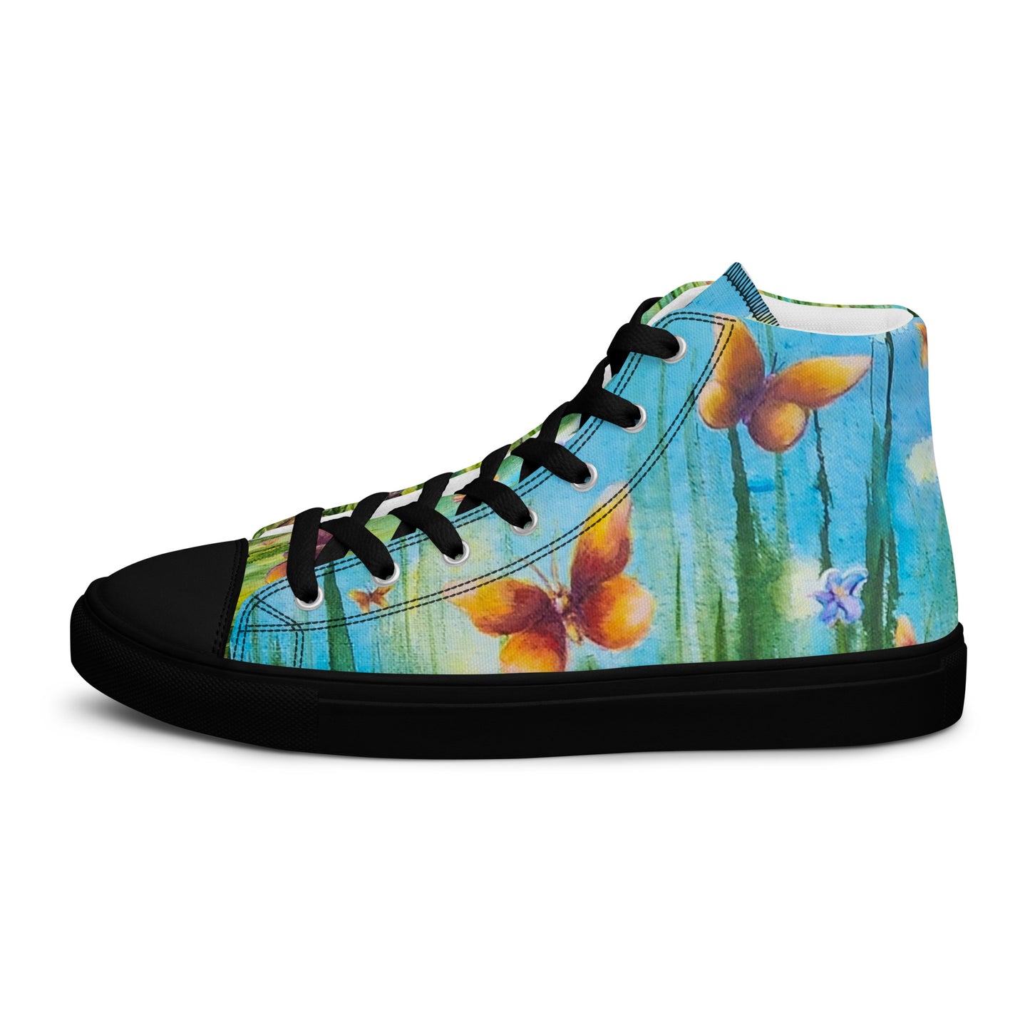 Men’s High Top - Butterfly Summer