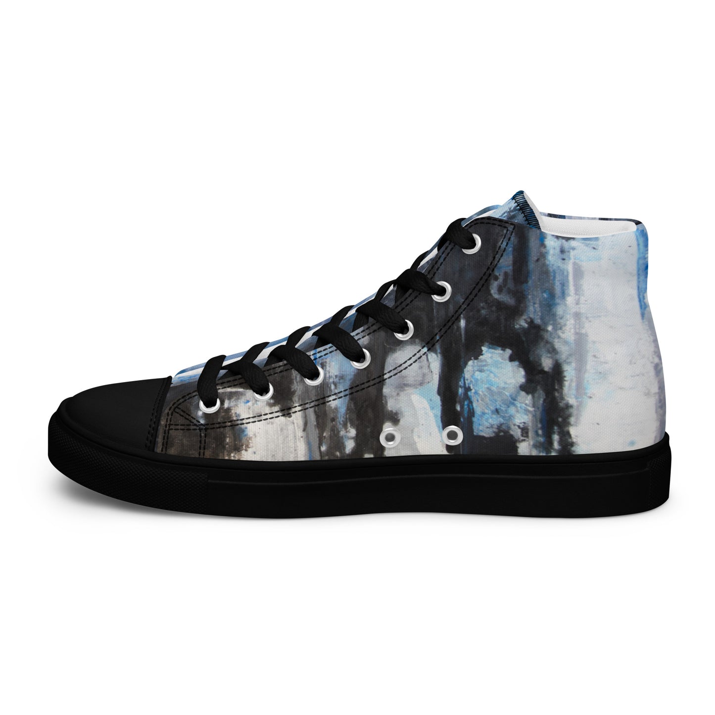 Men's High Top - Blue Scramble