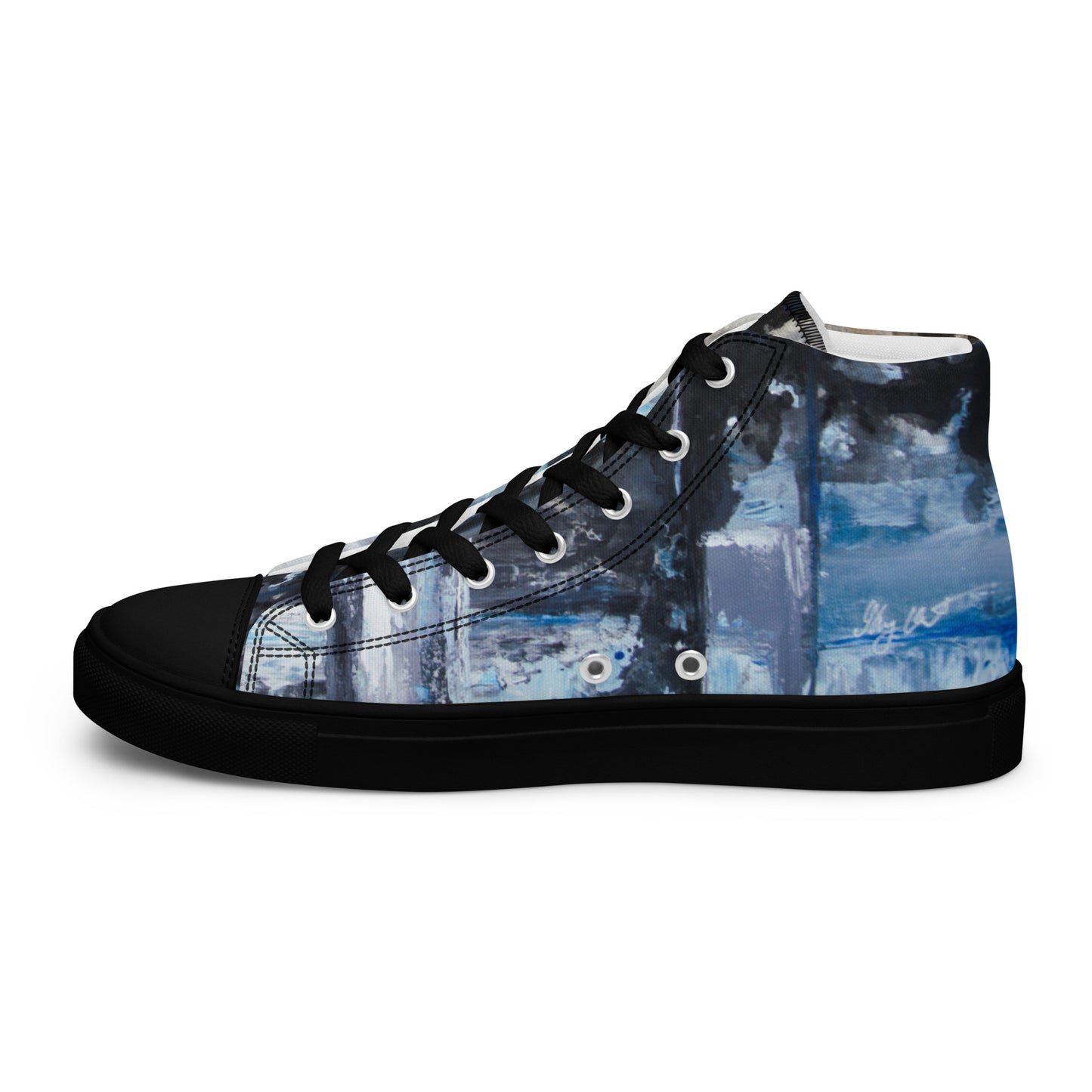 Men's High Top - Blue Inside-Out