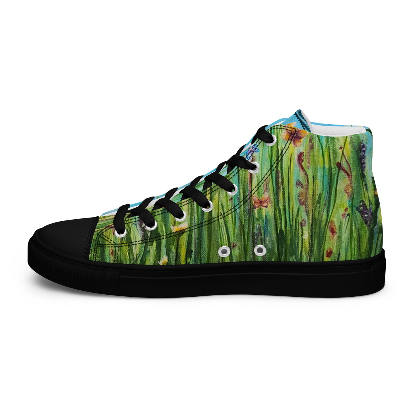 Men’s High Top - Butterfly Summer