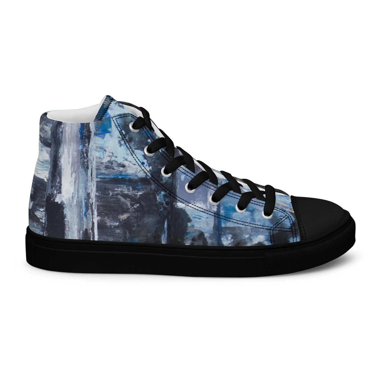 Men's High Top - Blue Scramble