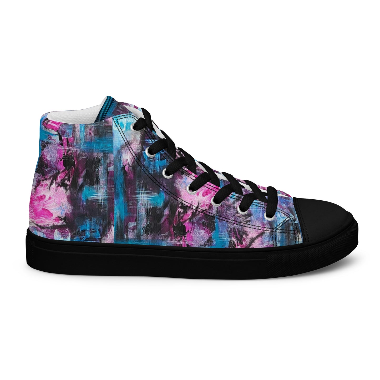 Men's High Top - Pink Blues