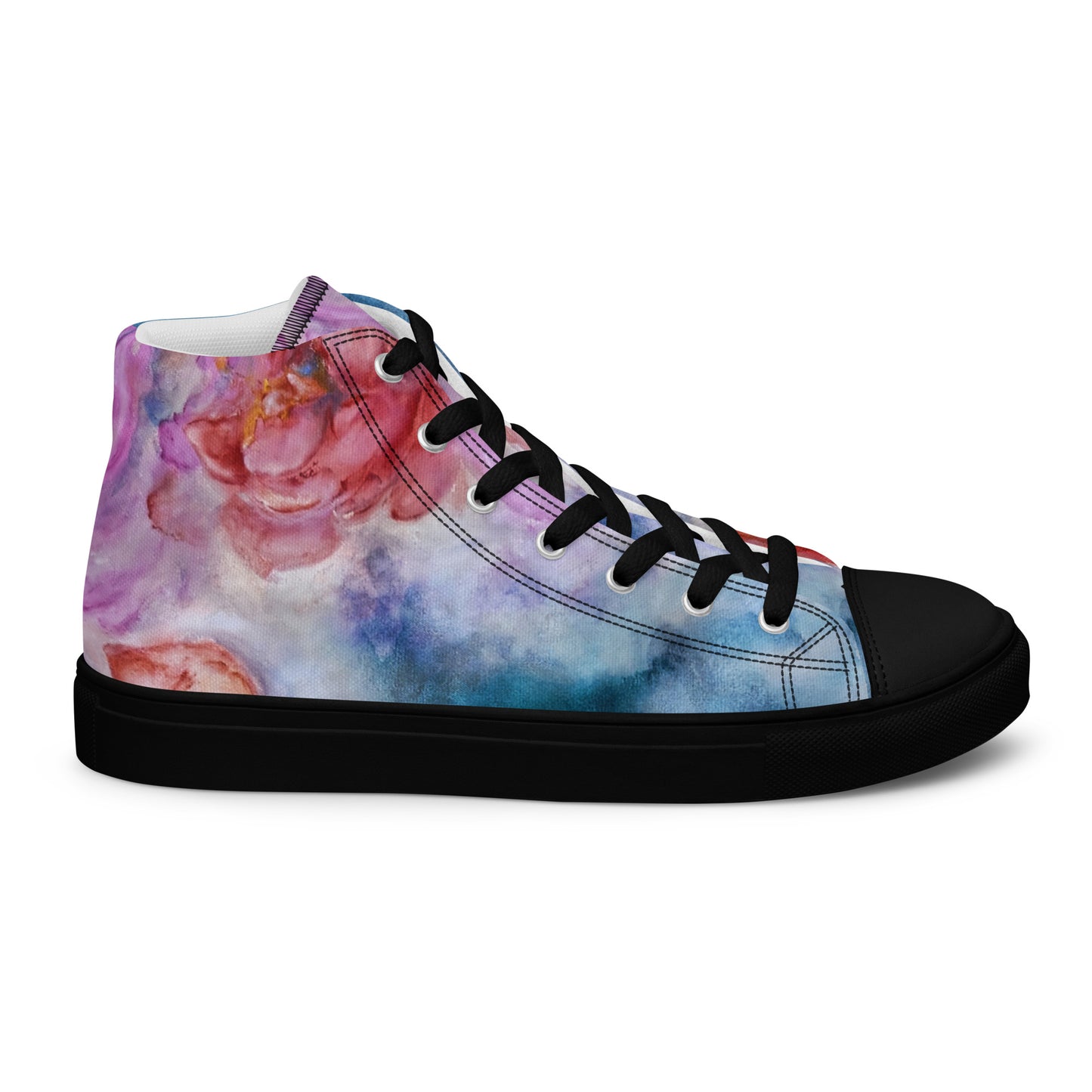 Men’s High Top - Flower Ink