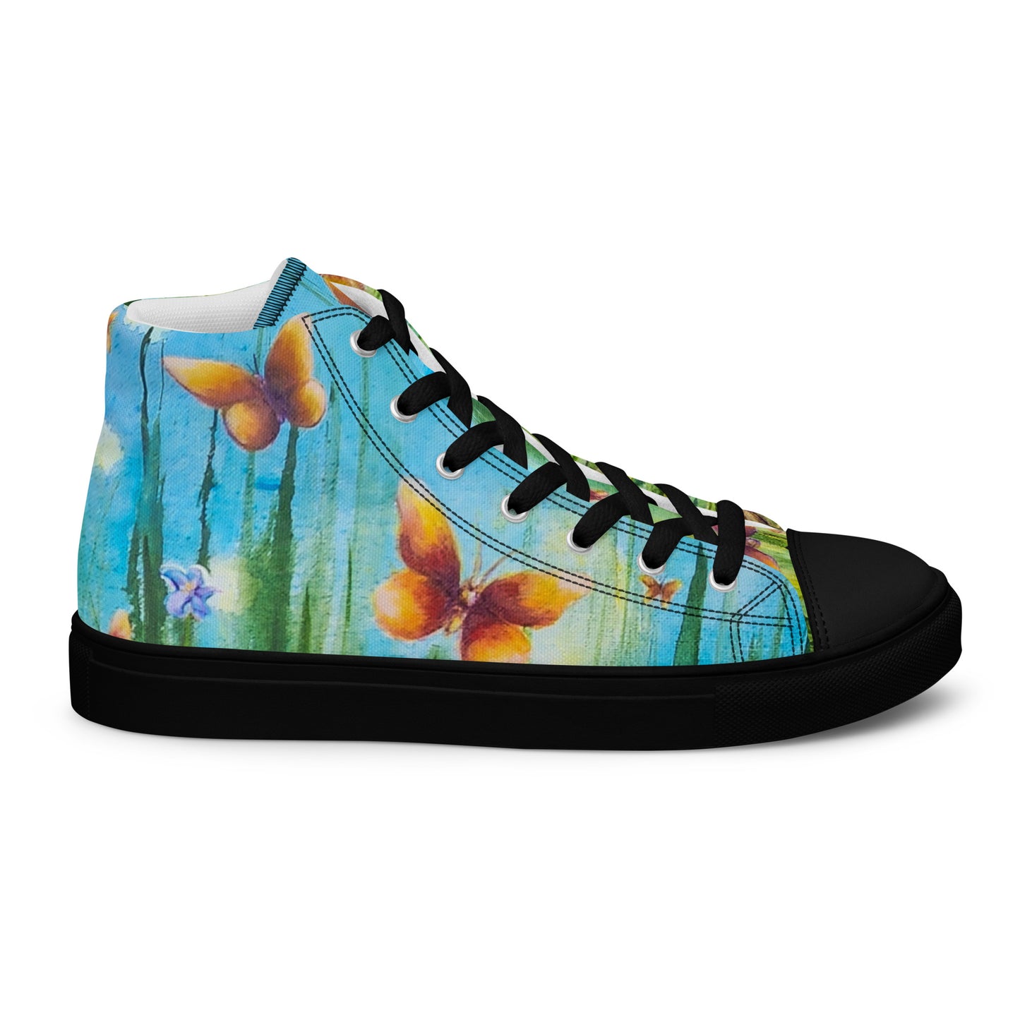 Men’s High Top - Butterfly Summer