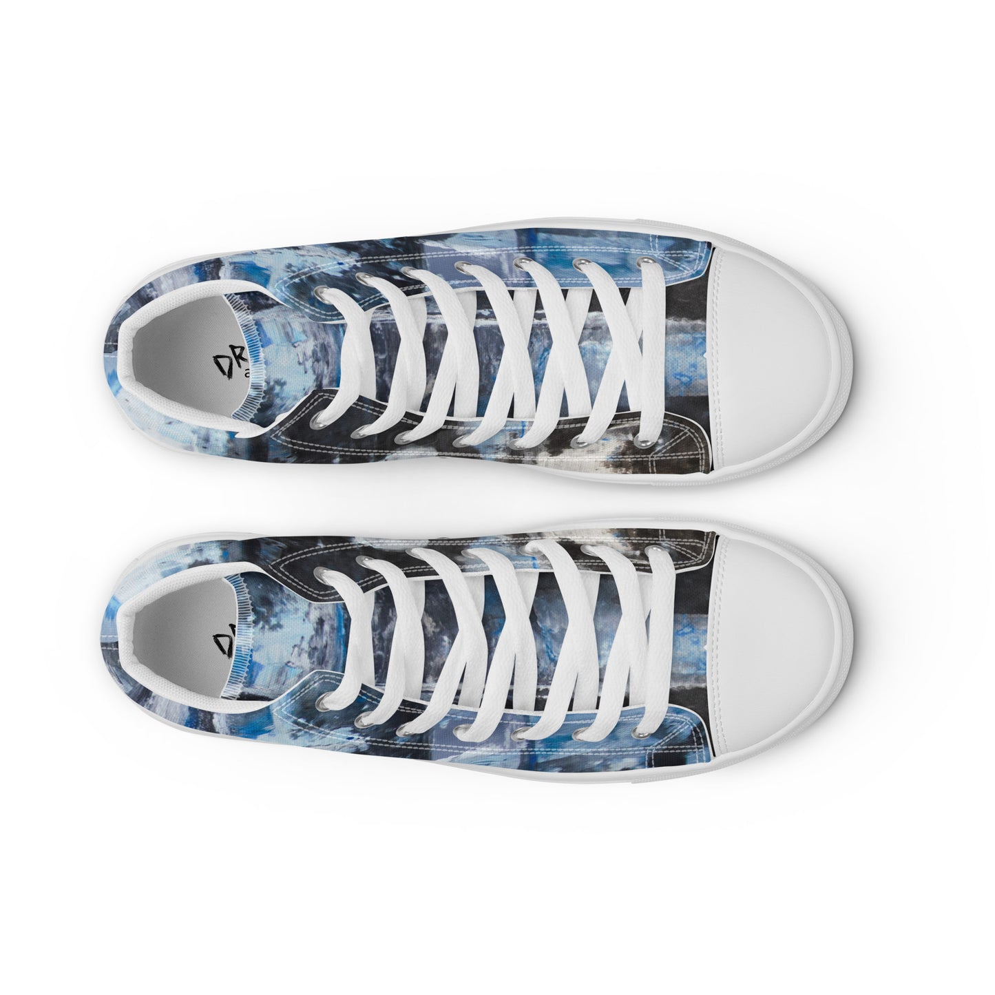 Men's High Top - Blue Scramble