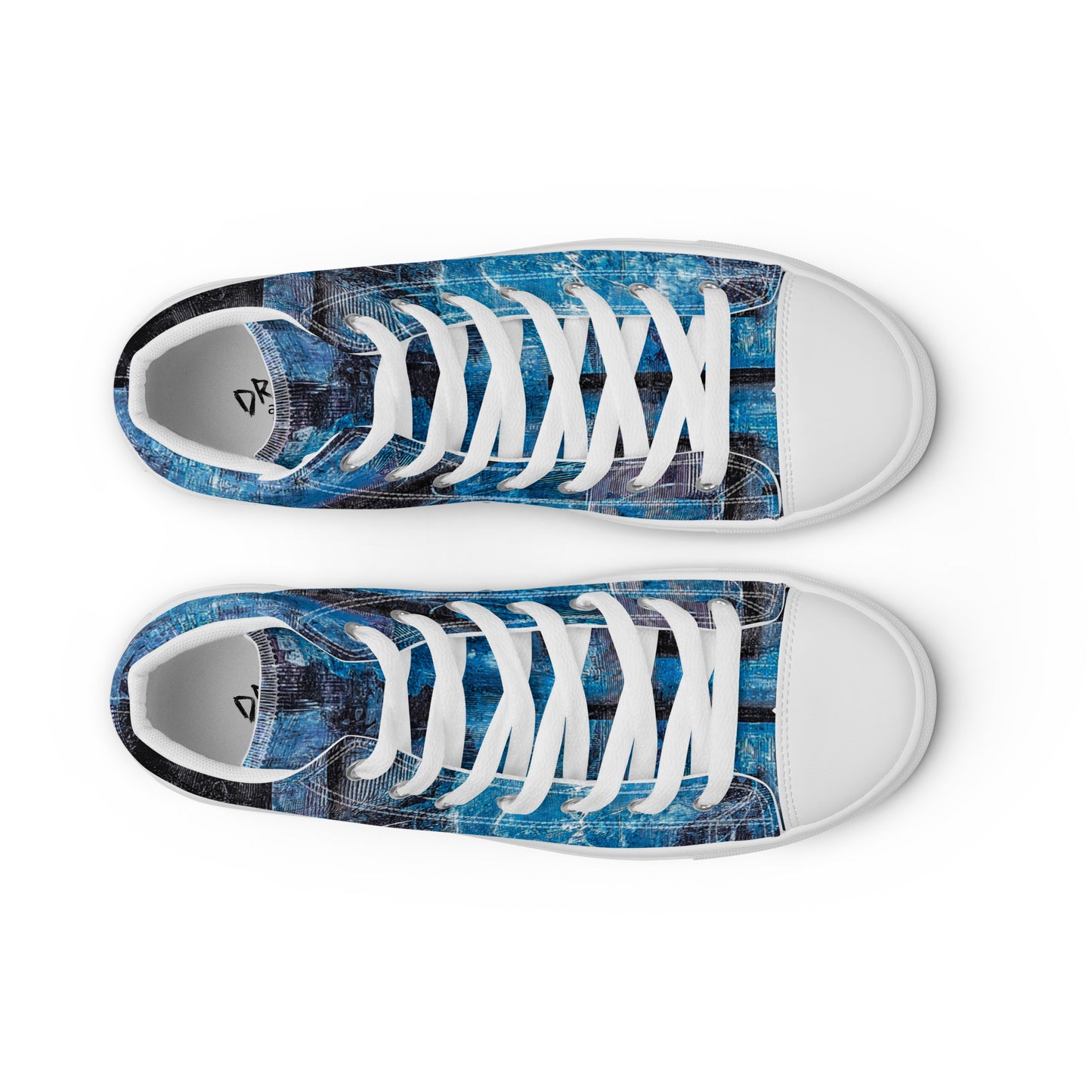 Men’s High Top - Geo Blue