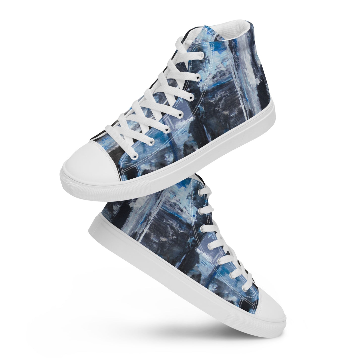 Men's High Top - Blue Scramble