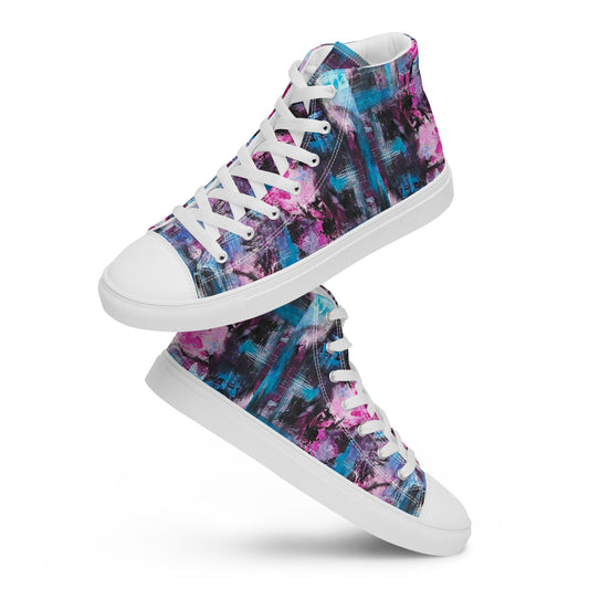 Men's High Top - Pink Blues