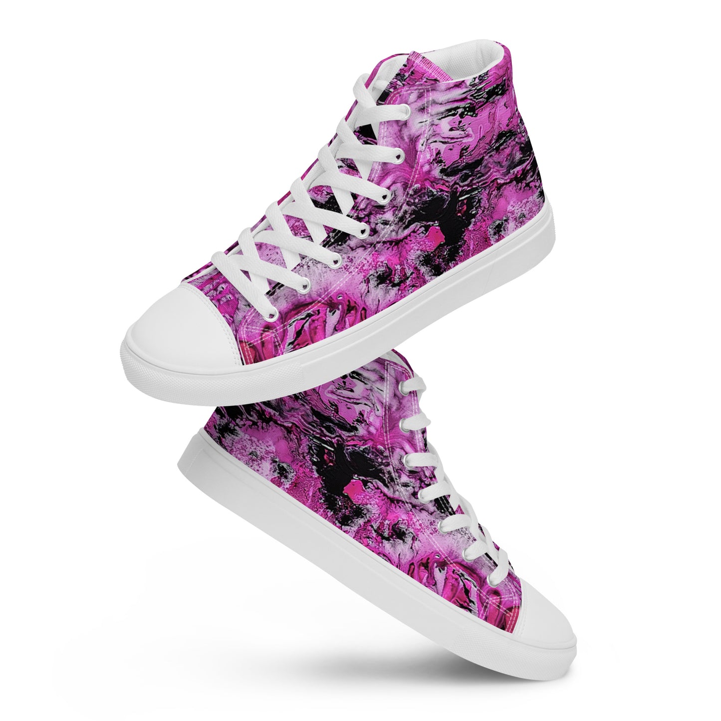 Men’s High Top - Pink Marble