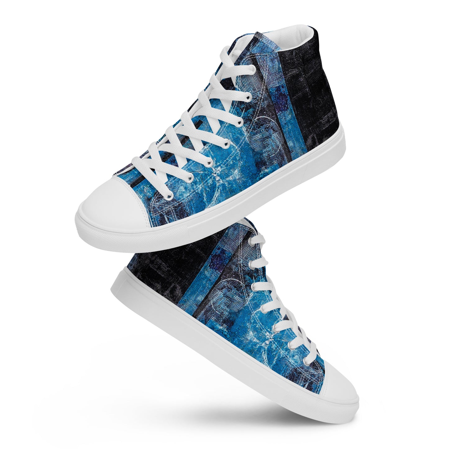 Men’s High Top - Geo Blue