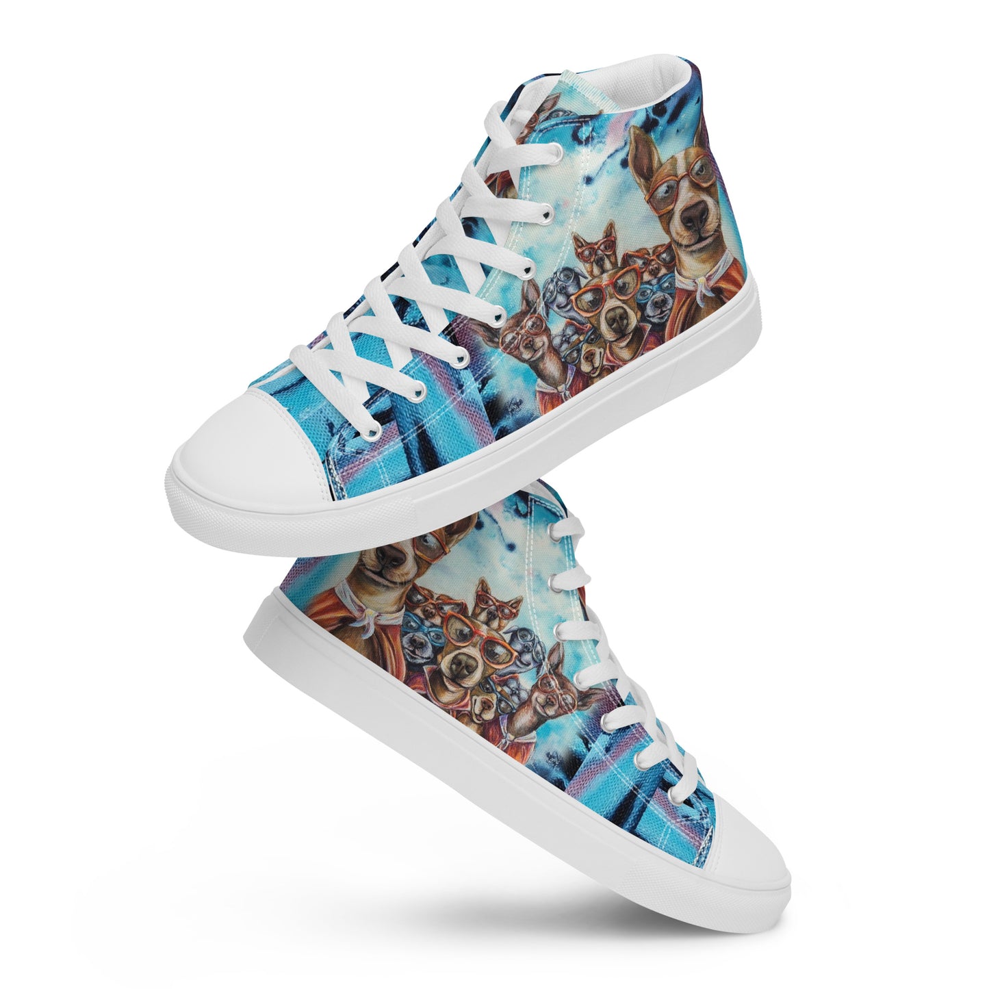 Men’s High Top - Superhero Dogs