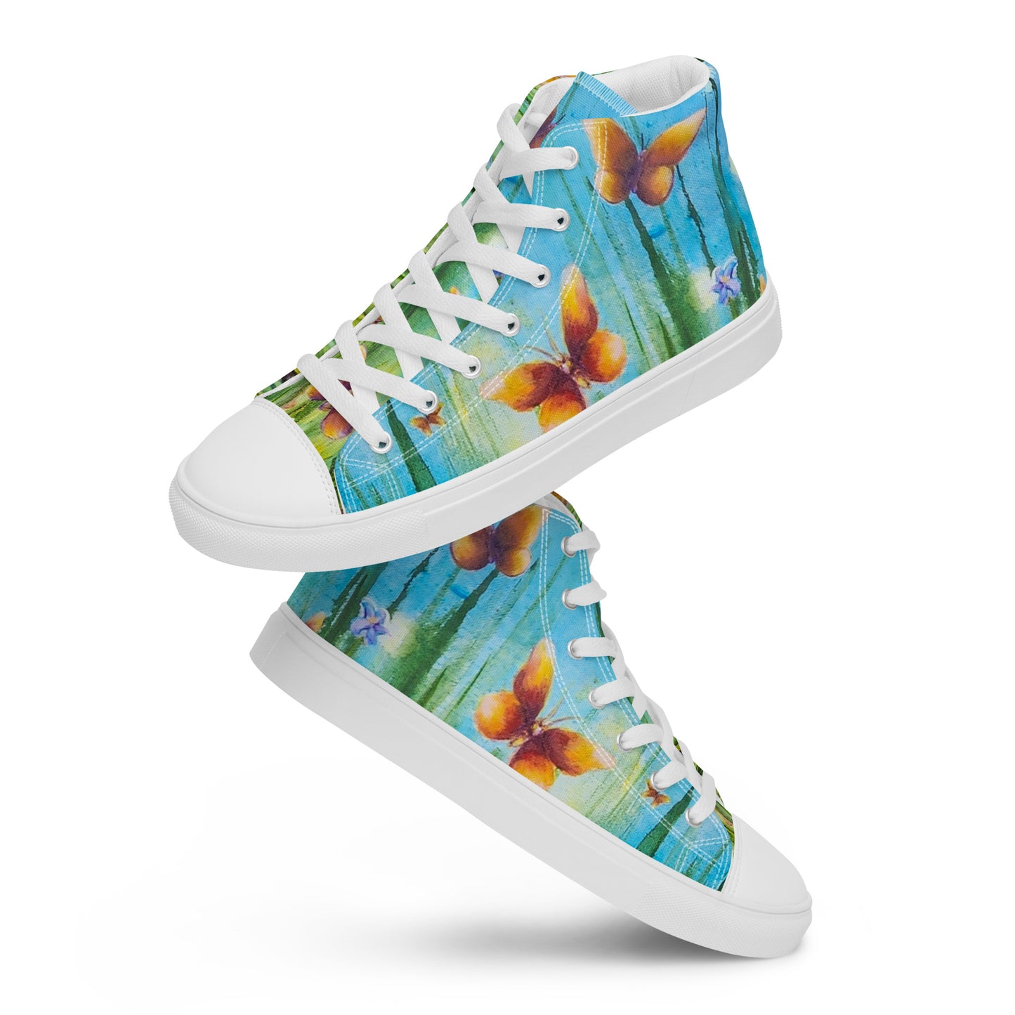 Men’s High Top - Butterfly Summer