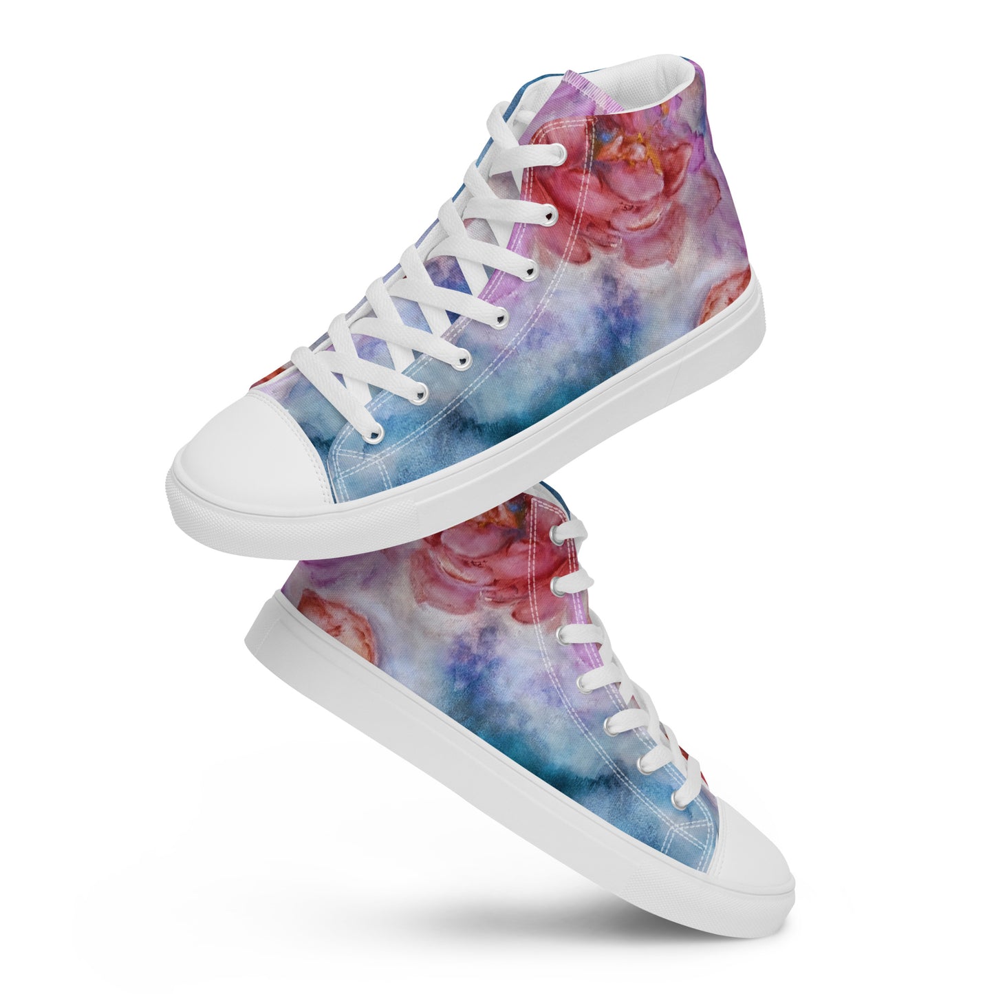 Men’s High Top - Flower Ink