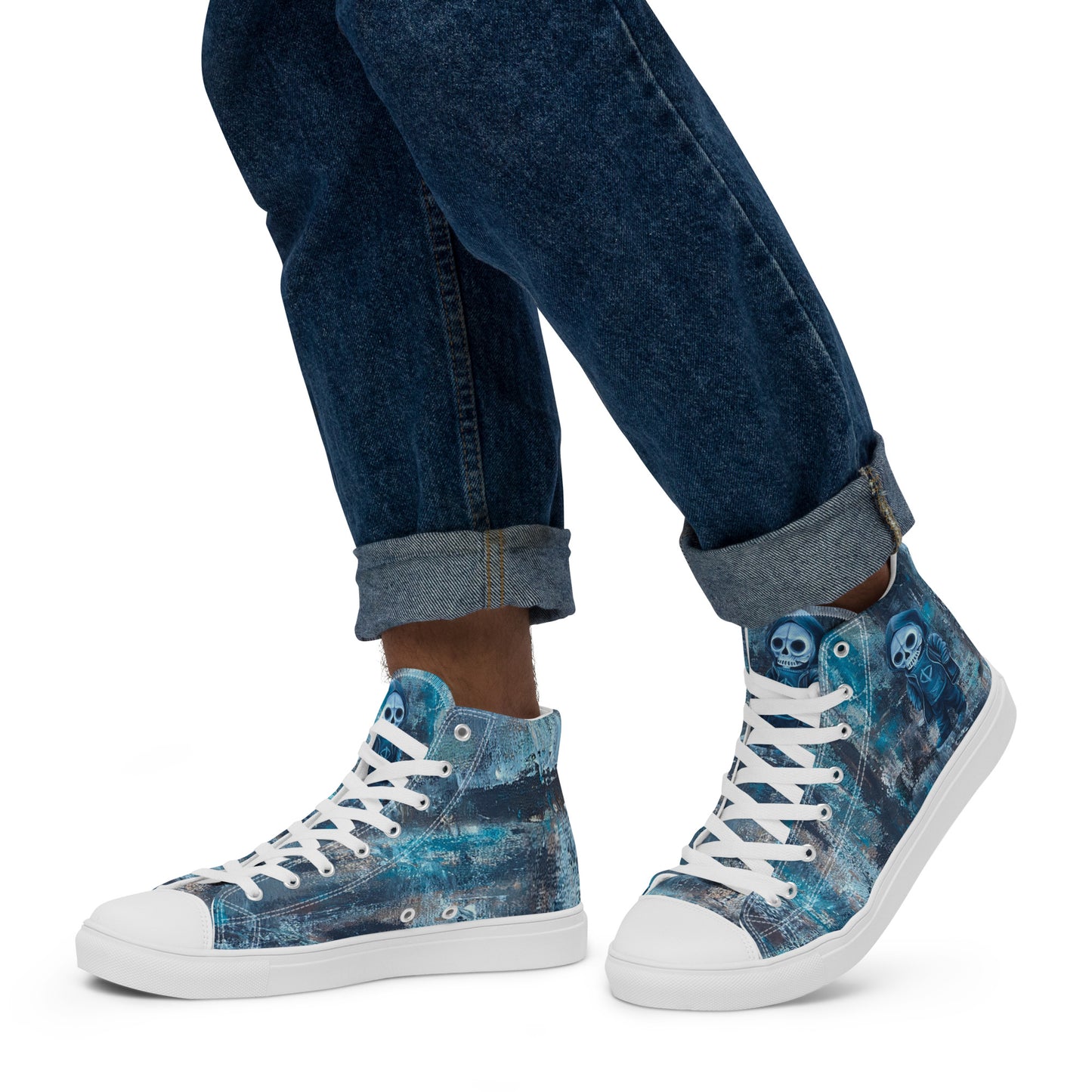 Men's High Top - Skull Boy