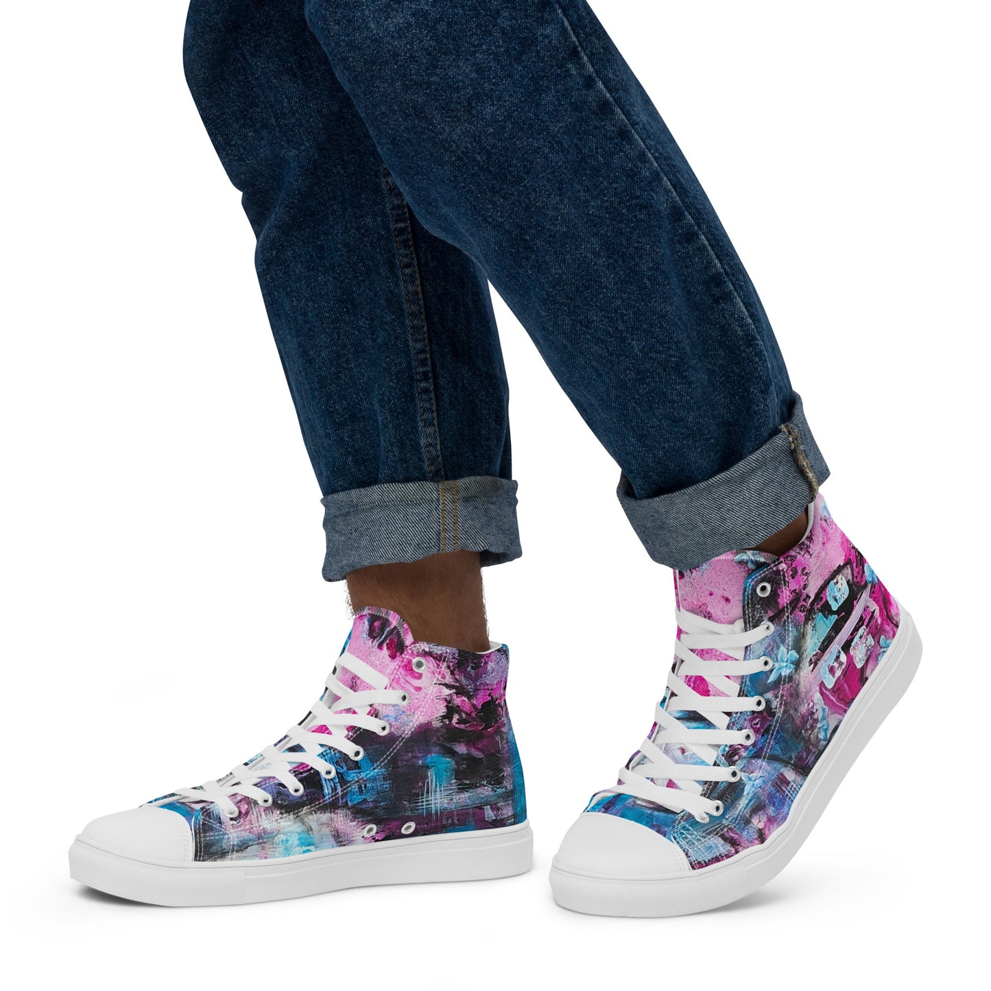 Men's High Top - Pink Lady