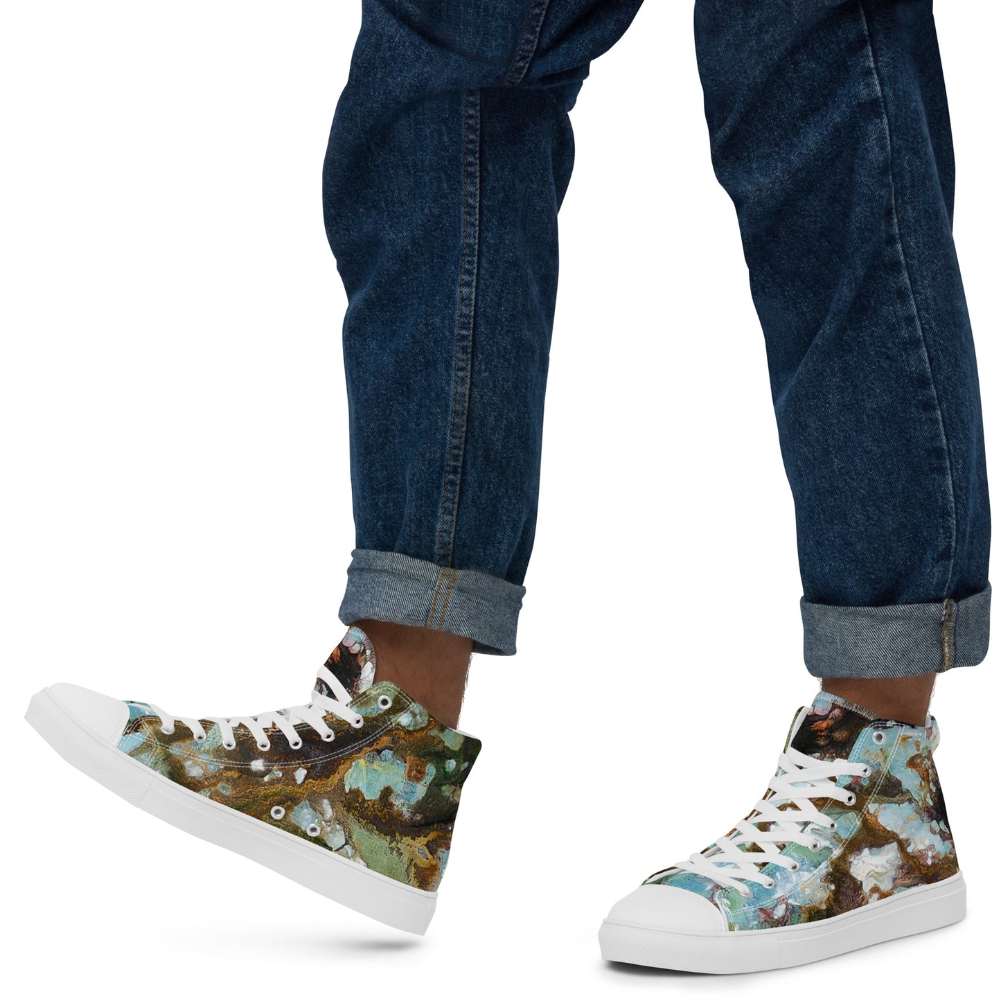 Men's High Top - Microscope Nebula