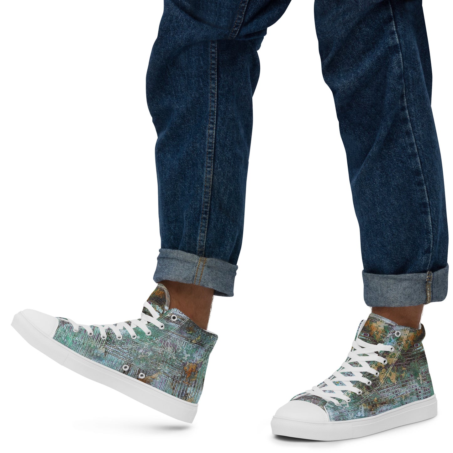 Men’s High Top - Green Weaver