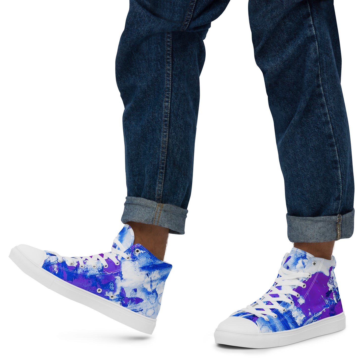 Men’s High Top - Mismatch Purple