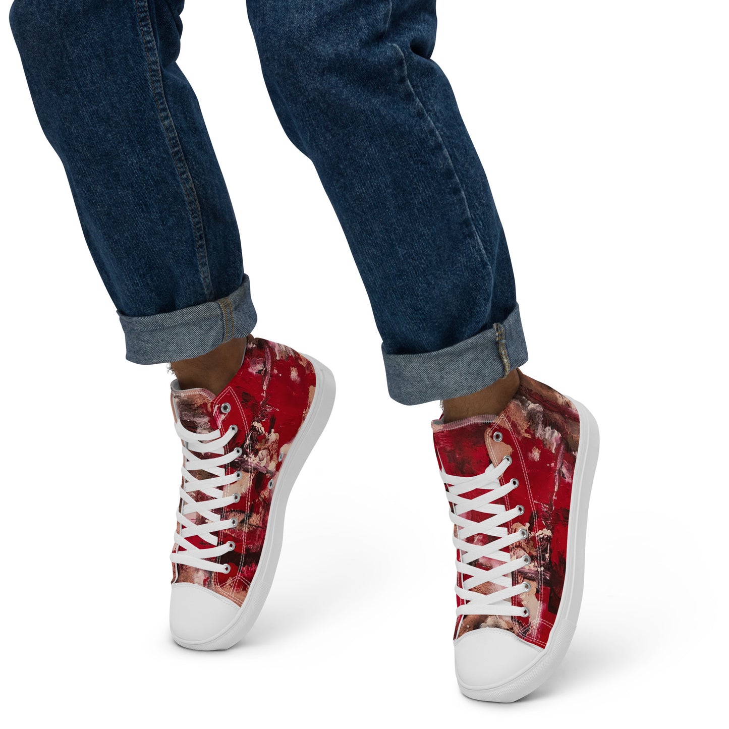 Men’s High Top - Mismatch Red