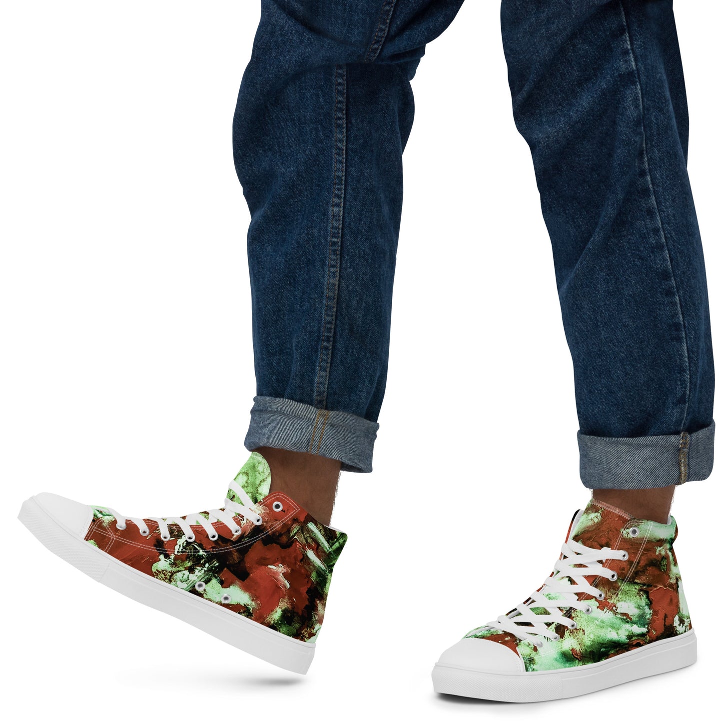 Men’s High Top - Mismatch Green