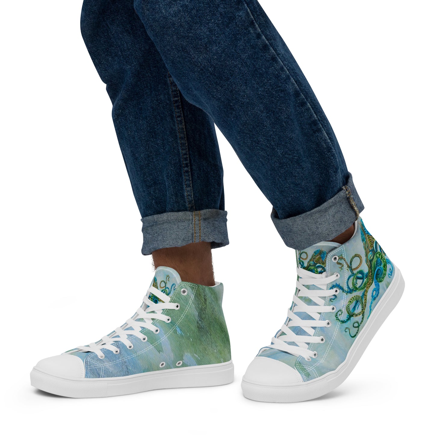 Men’s High Top - Nature Octopus