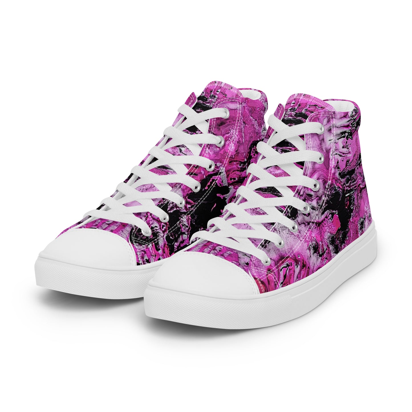 Men’s High Top - Pink Marble