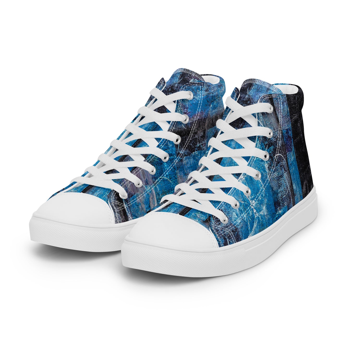 Men’s High Top - Geo Blue