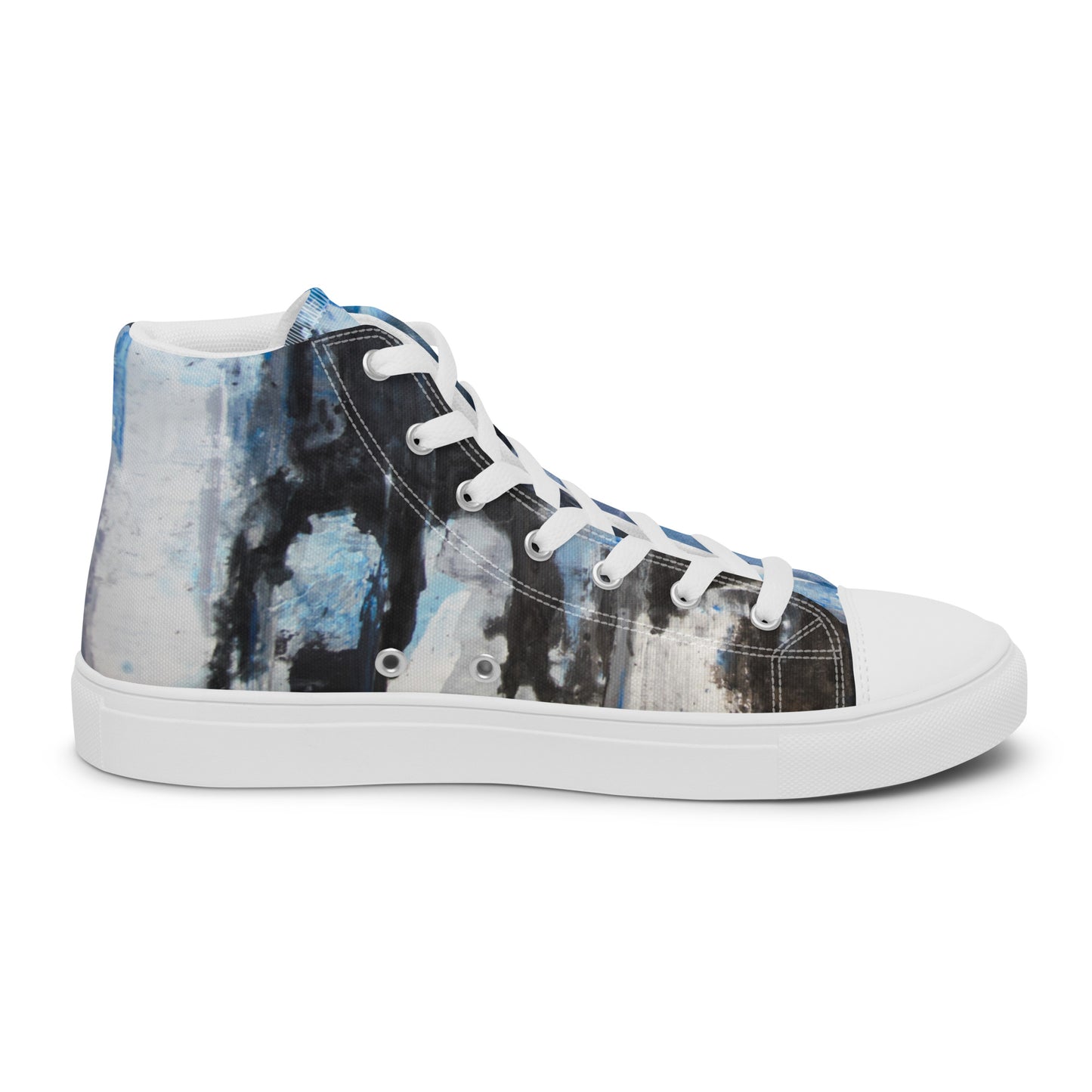 Men's High Top - Blue Scramble