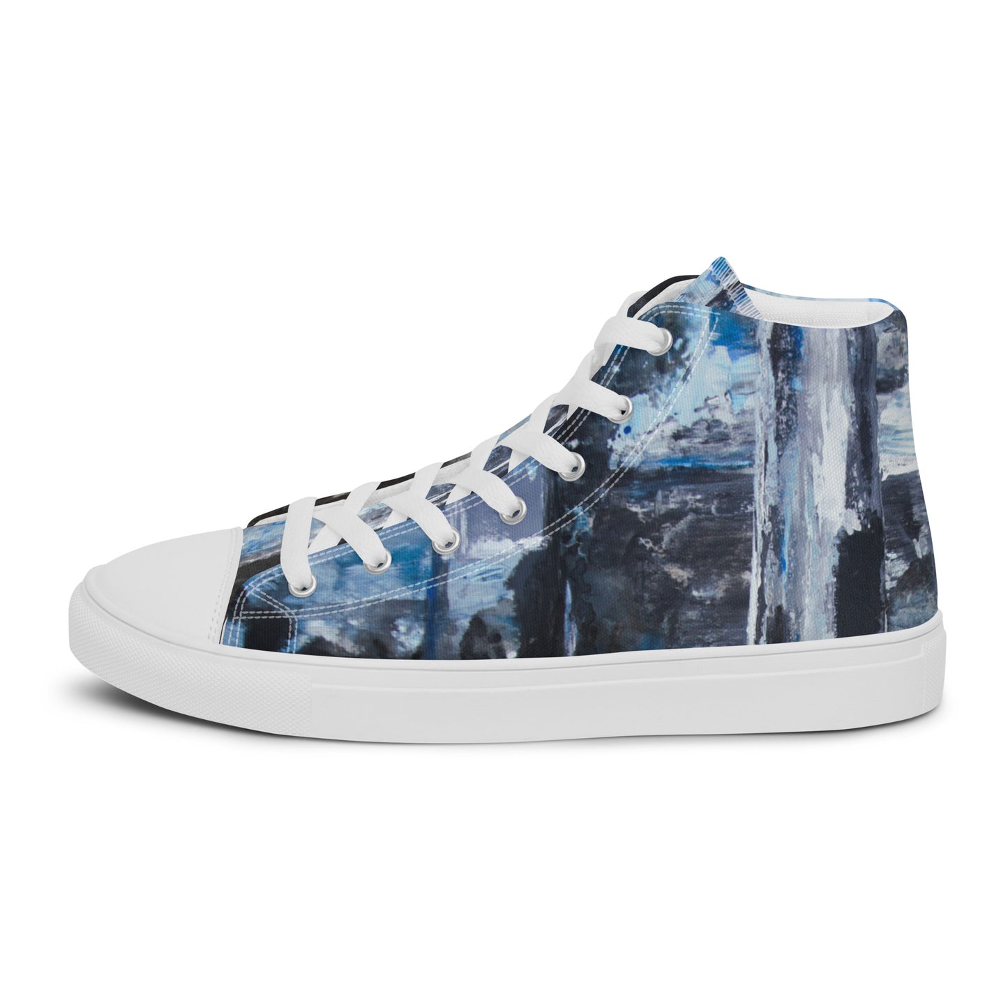 Men's High Top - Blue Scramble