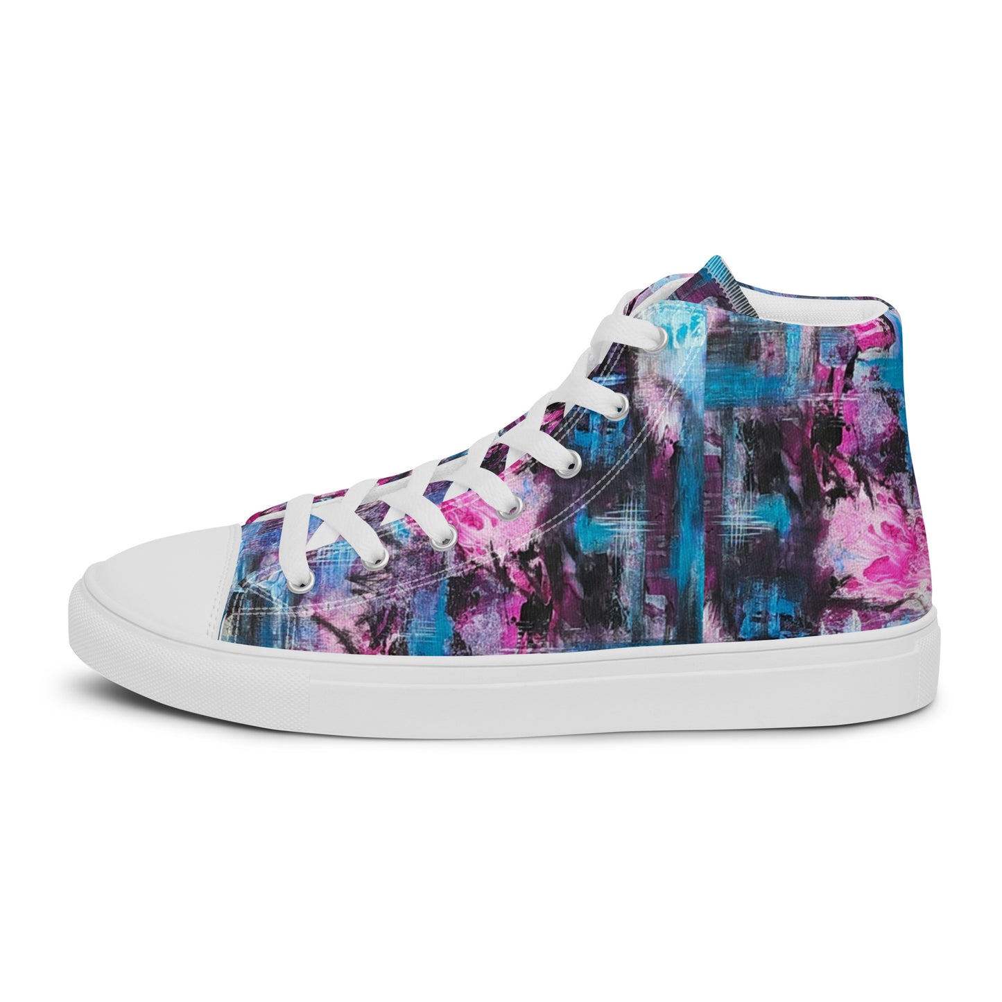 Men's High Top - Pink Blues