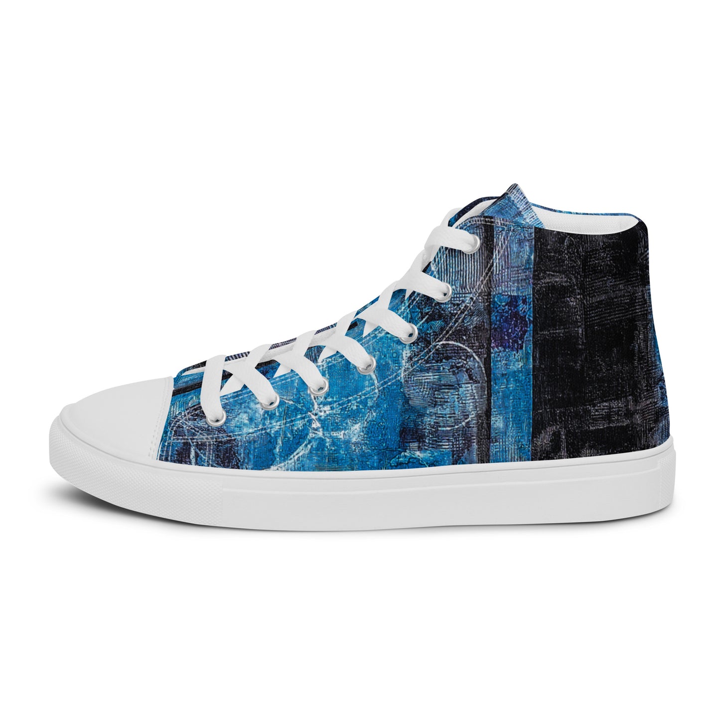 Men’s High Top - Geo Blue